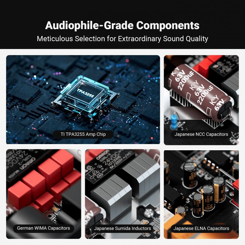 Fosi Audio ZA3 integrert analog forsterker