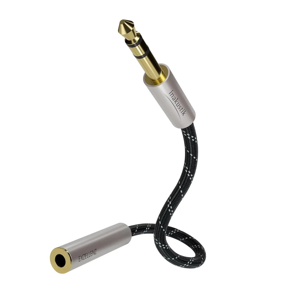 Forlenger hodetelefonkabel 6,3 mm jack - Inakustik Excellence