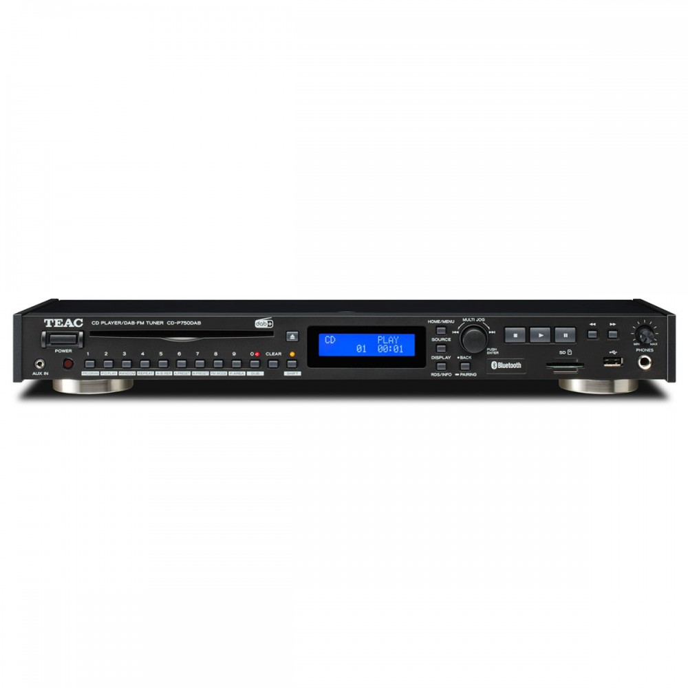 TEAC CD-P750DAB CD-spiller med DAB+/FM og Bluetooth