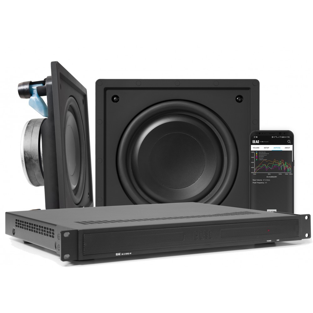 Elac IW-S10 EQ innbygginssubwoofer med forsterker, KIT