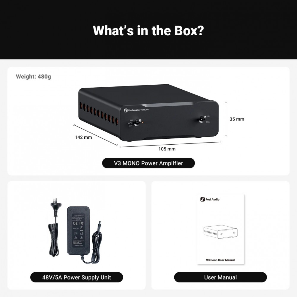 Fosi Audio V3 monoblokk