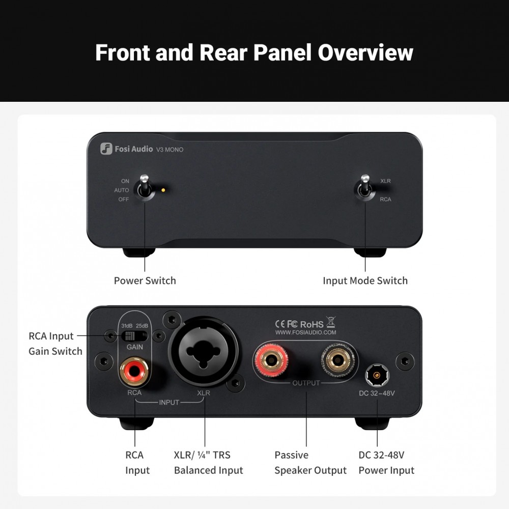 Fosi Audio V3 monoblokk